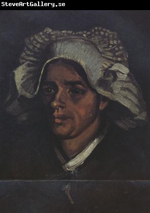 Vincent Van Gogh Head of a Peasant Woman with White Cap (nn04)